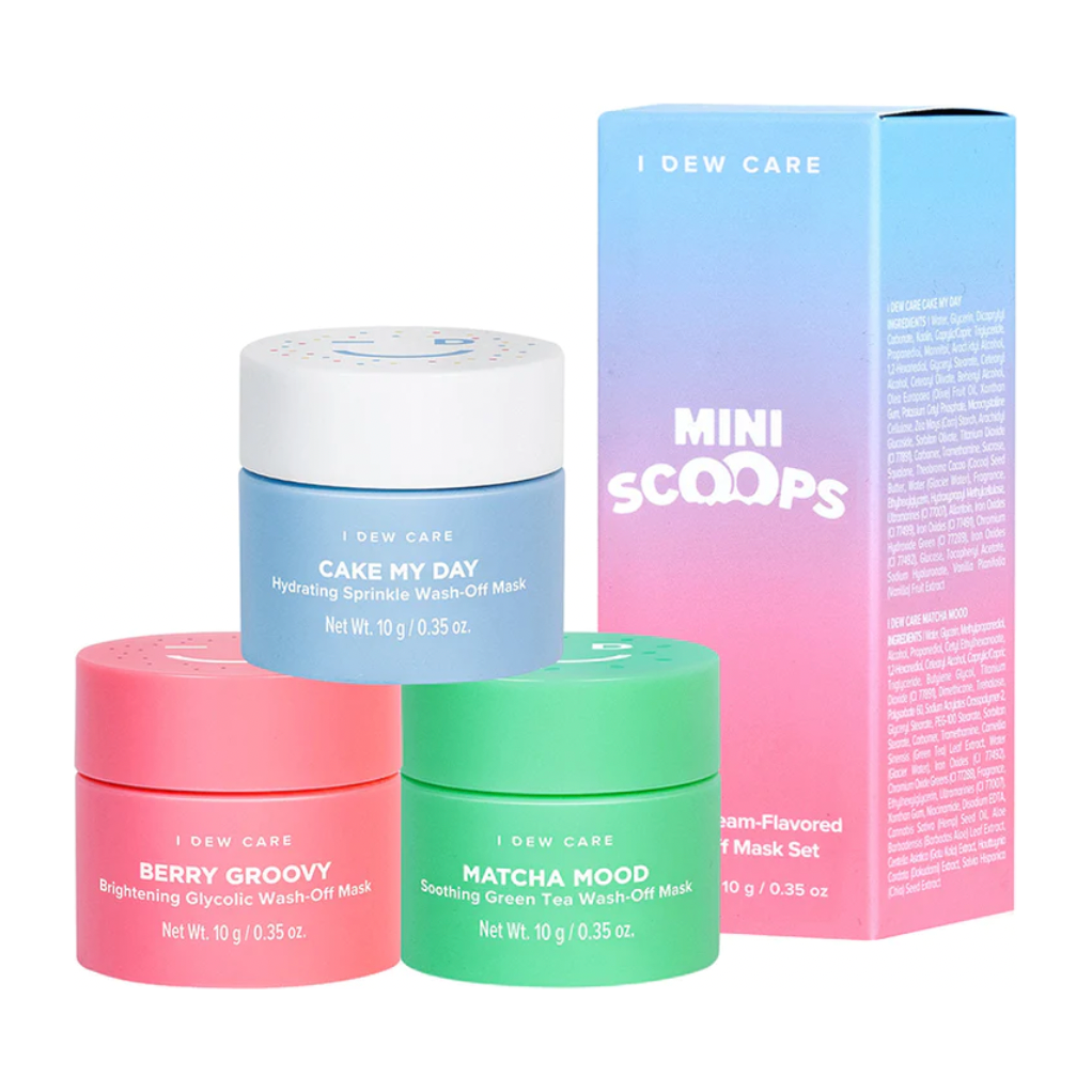 Mini Scoops Ice Cream Flavored Wash-Off Masks